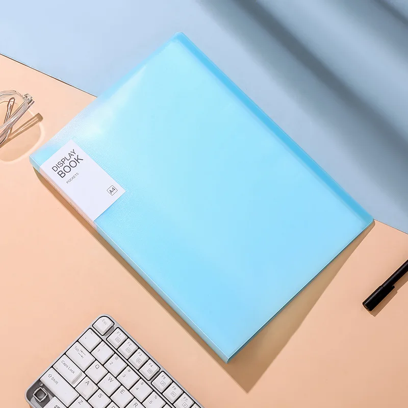 A4 Transparent Multi-layer Loose-leaf Folder PP Student Certificate Test Paper Storage Book File Dyed Pregnancy Test Sheet