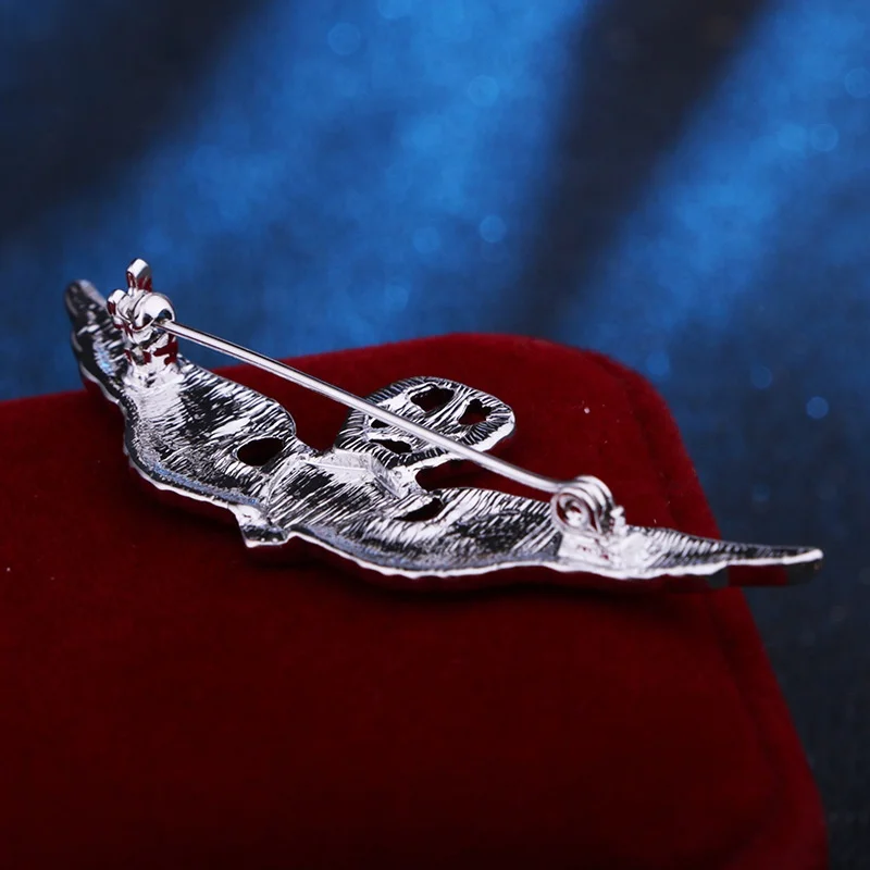 USA aviation gifts souvenir safty security gold sliver metal pilot wings badge eagle for suit