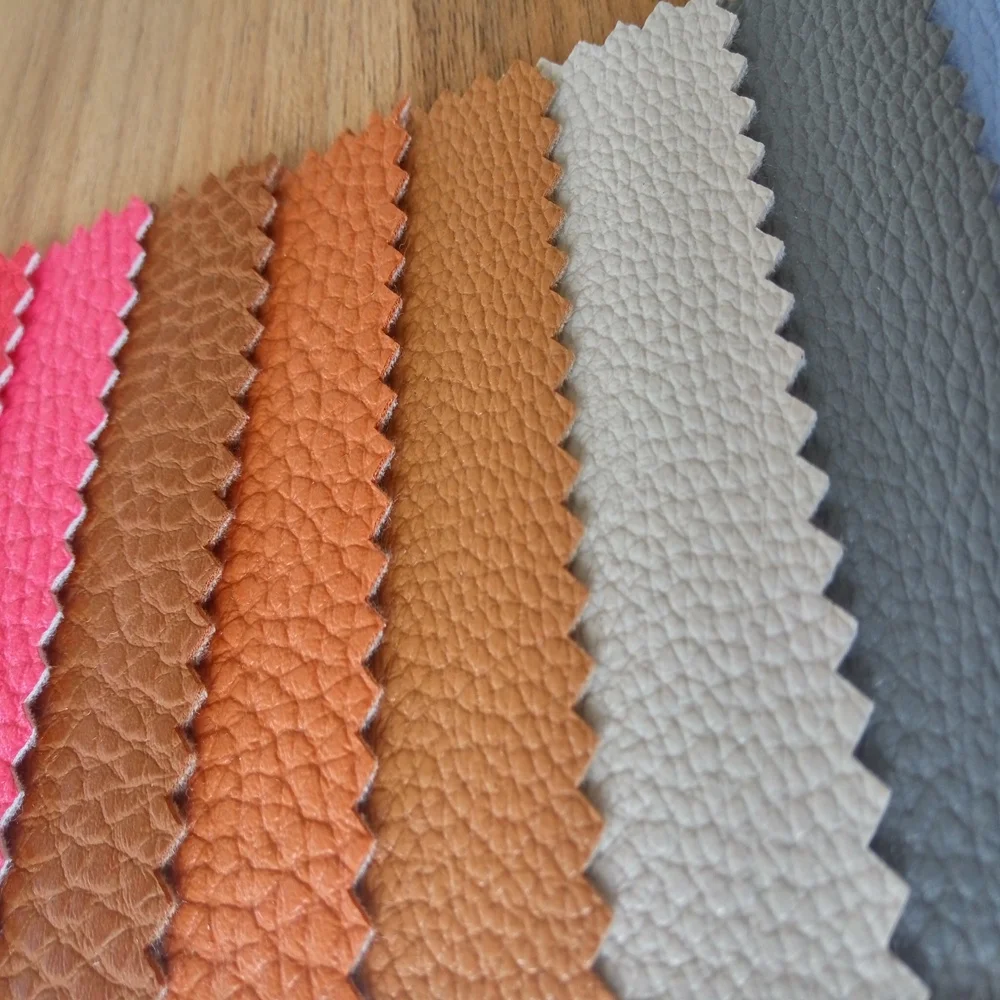 Customized colorful soft pvc artificial leather coated