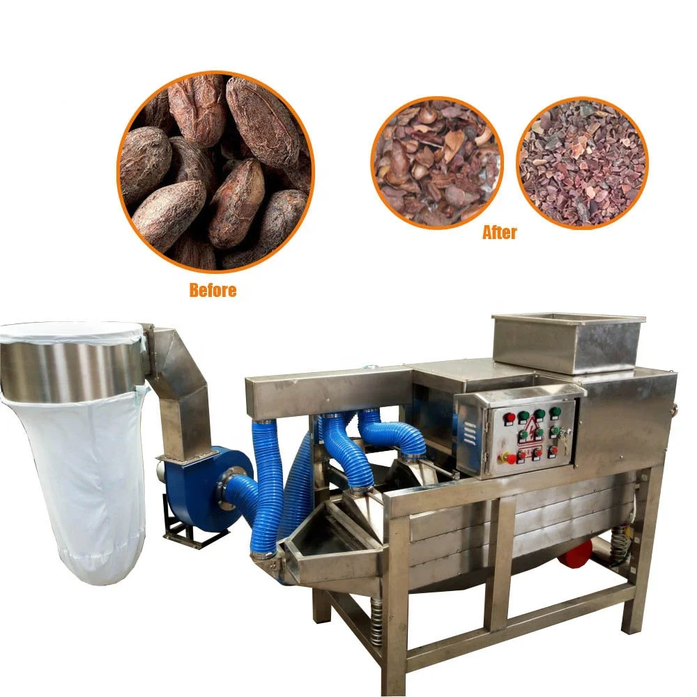 Cocoa Bean Peeling And Screening Machine Cocoa Bean Winnower Cacao Winnowing Machine