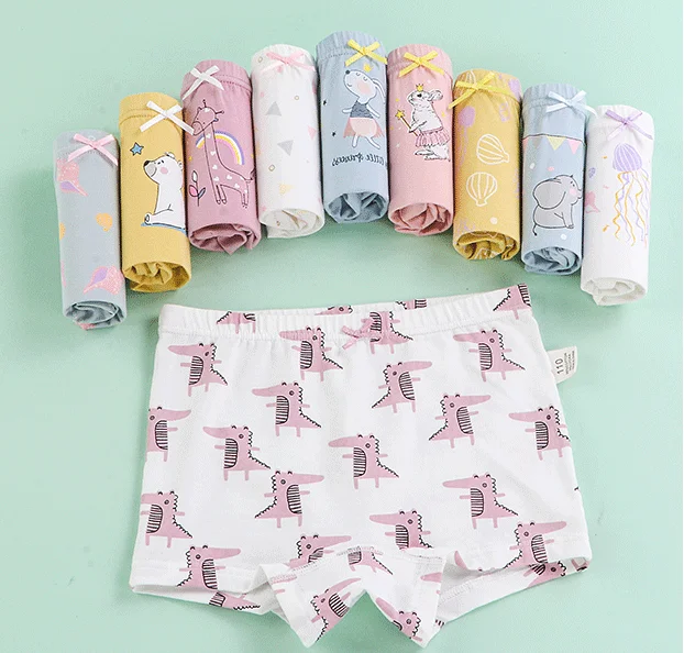 wholesale lovely boys underwear 4 pack high quality Cartoon Pattern Cotton Briefs Underwear Girls Kids Children boys underwear