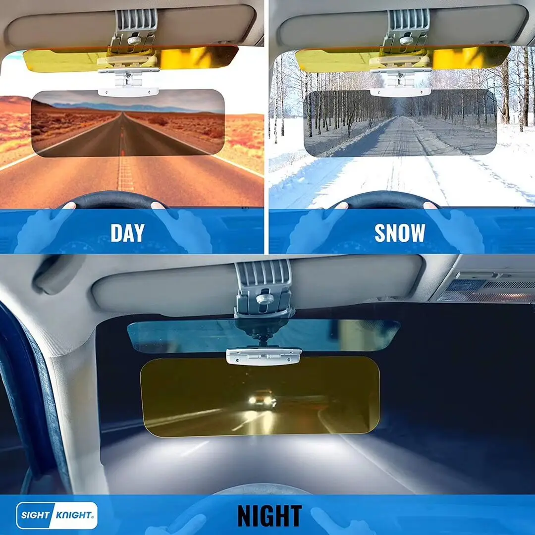 
2 in 1 day and night anti-glare car sun visor must have in summer 
