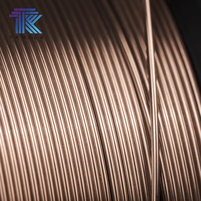 TKweld Copper Coated CO2 Protection Gas MIG Solid Cored Welding Wire ER70S-6 15kg 20kg Plastic spool OEM Customized Available
