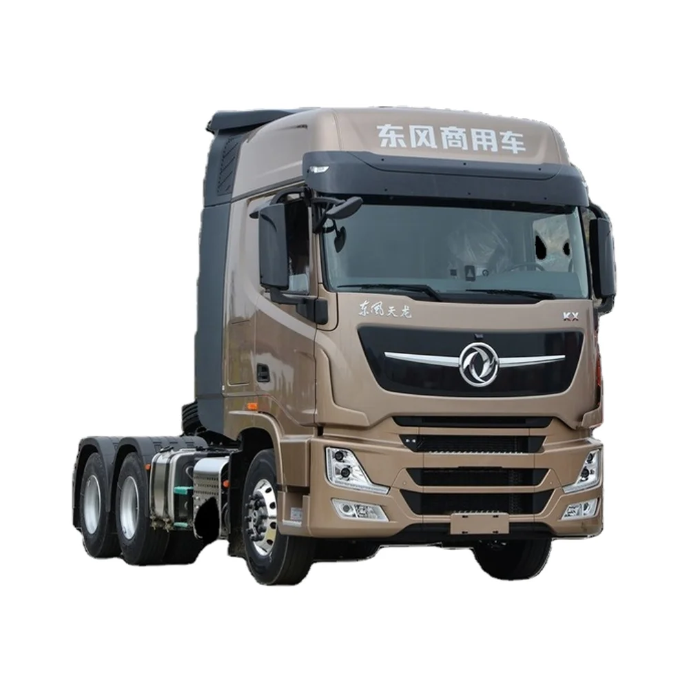 Дизельный тягач Dongfeng Tianlong 6*4 600 лошадиных сил автоматический двигатель пневматическая подвеска сиденье водителя Стандарт Евро 5