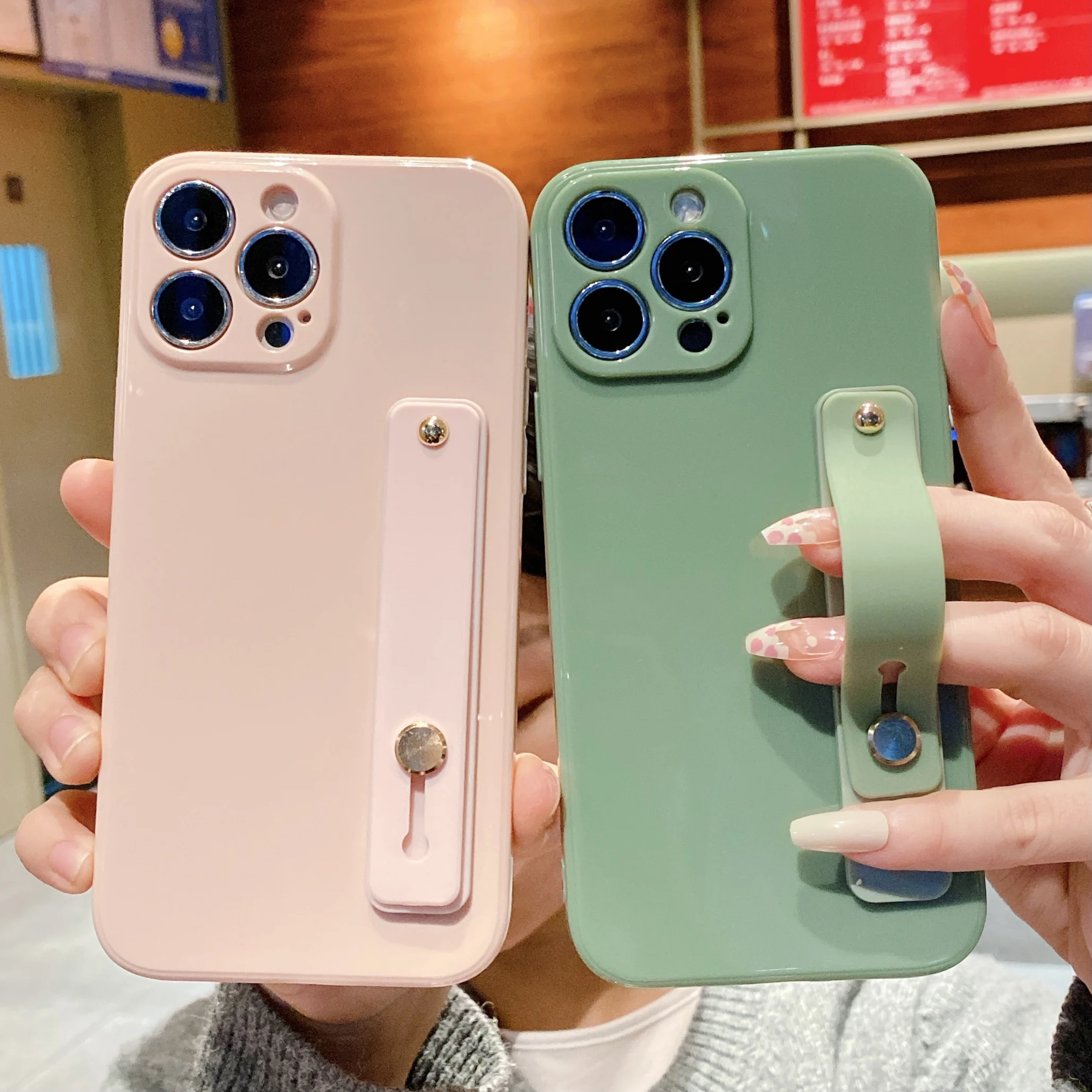 Silicone Cover For iPhone 13 12 Pro Max 11 Pro Max Case For iPhone X R Xs Xr 7 8Plus luxury Plating Case for iPhone 11 Cover