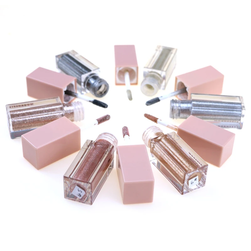 Wholesale Cosmetics Shiny Liquid Eyeshadow Waterproof Custom Glitter Shimmer Liquid Pigment Eye Shadow