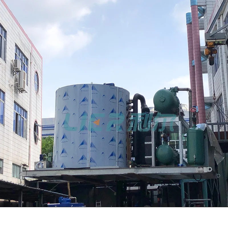 Air Cooling Condenser Flake Ice Machine Ice Plant for Shrimp seafood preservation