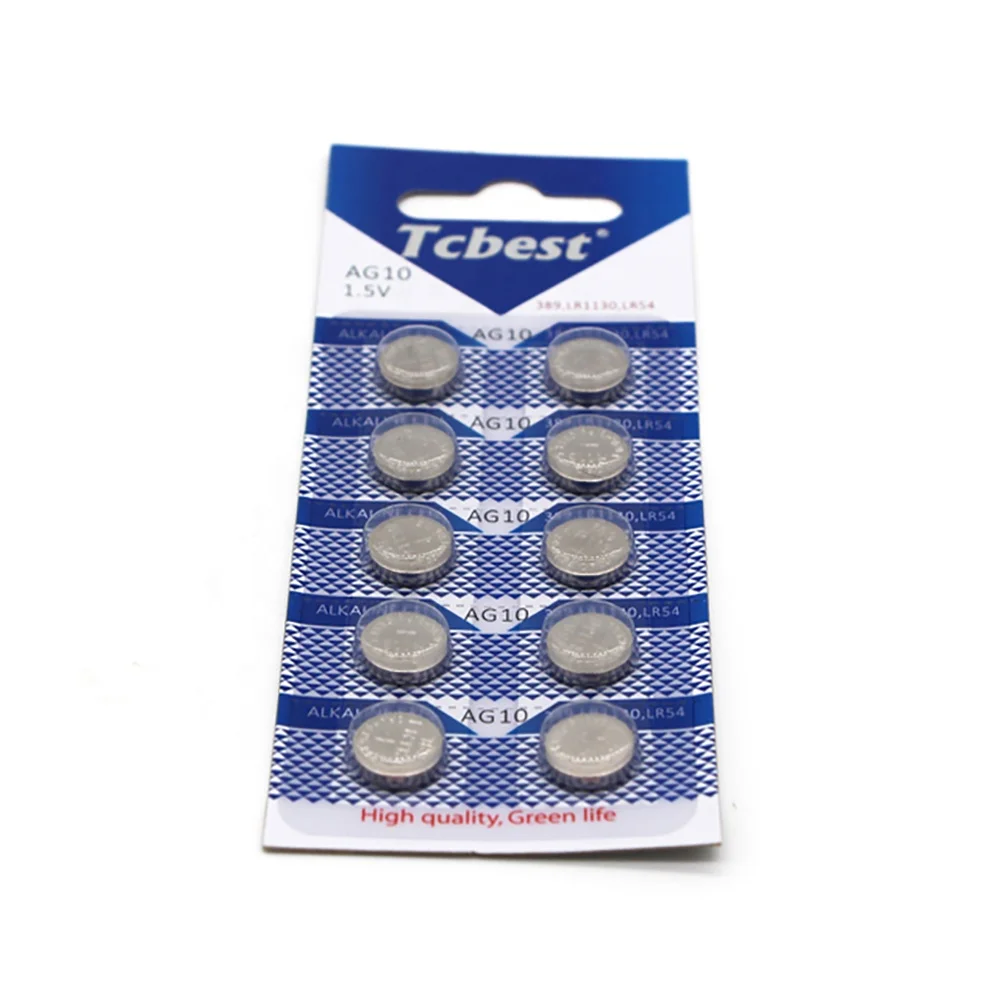 Best Seller Ag10 LR54/189/L1130 Smart Watch Button Cell Alkaline Batteries