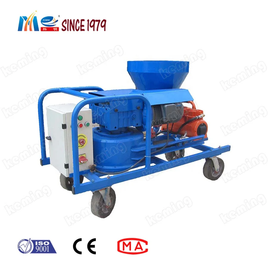 KHT mortar plastering machine cement pump and spraying plaster with mini air compressor