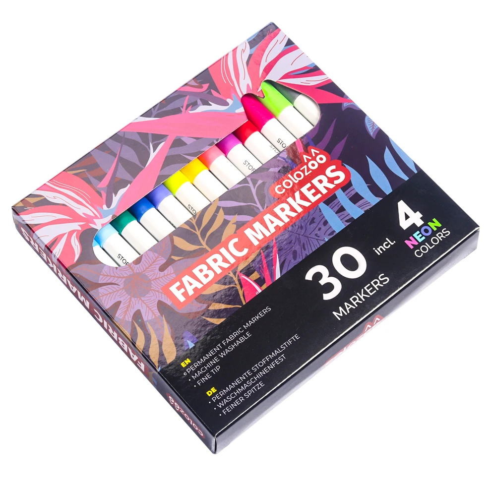 Hot Sale 30pcs Permanent Fabric Marker Set