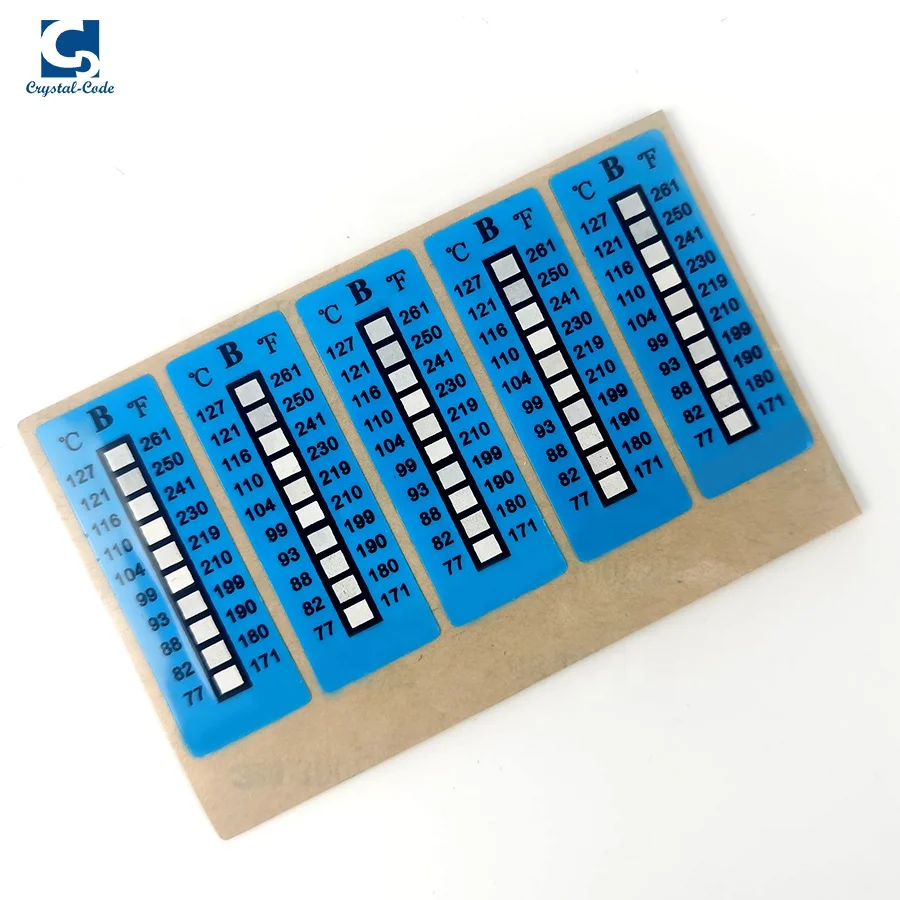 High quality Temperature Indicating Label heat sensitive color changing temperature Indicator sticker