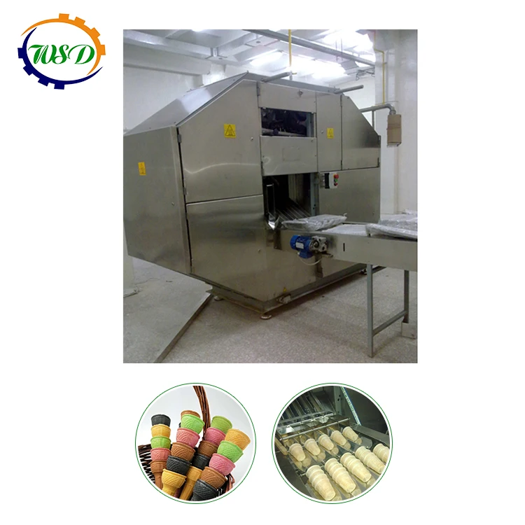 Hot Sale Ice Cream Cone Machine Economic Wafer Biscuit Making Facility Chocolate Filling Production Line