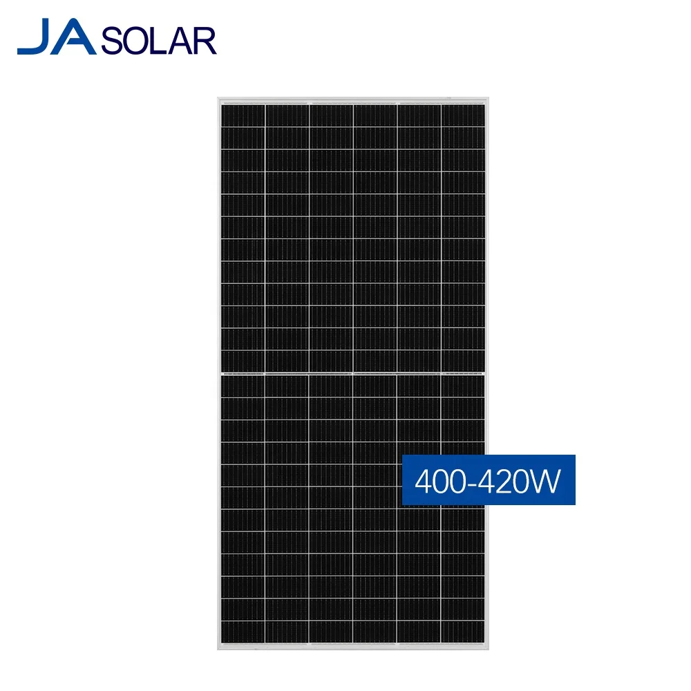 ja solar panel 410w mono PERC half cell 410watt 420w paneles solares ja pv modules for solar power system