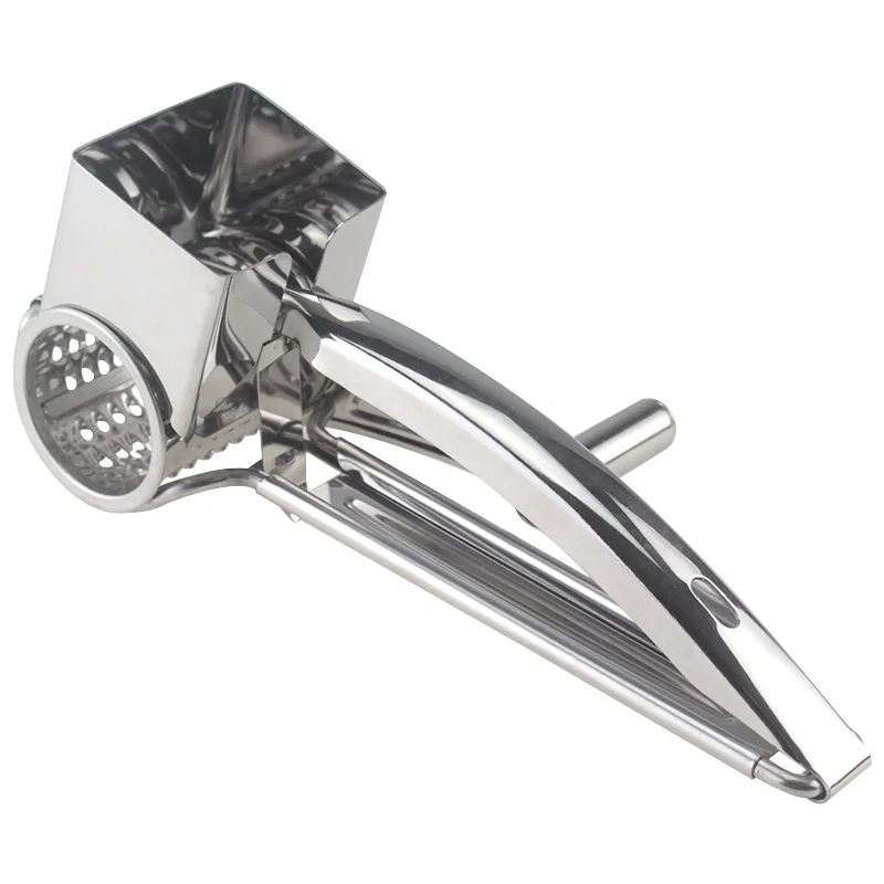 Multipurpose Rotary Cheese Grater With 1 Stainless Steel Handheld Drums for Parmesan, Mozzerella, Vegetables