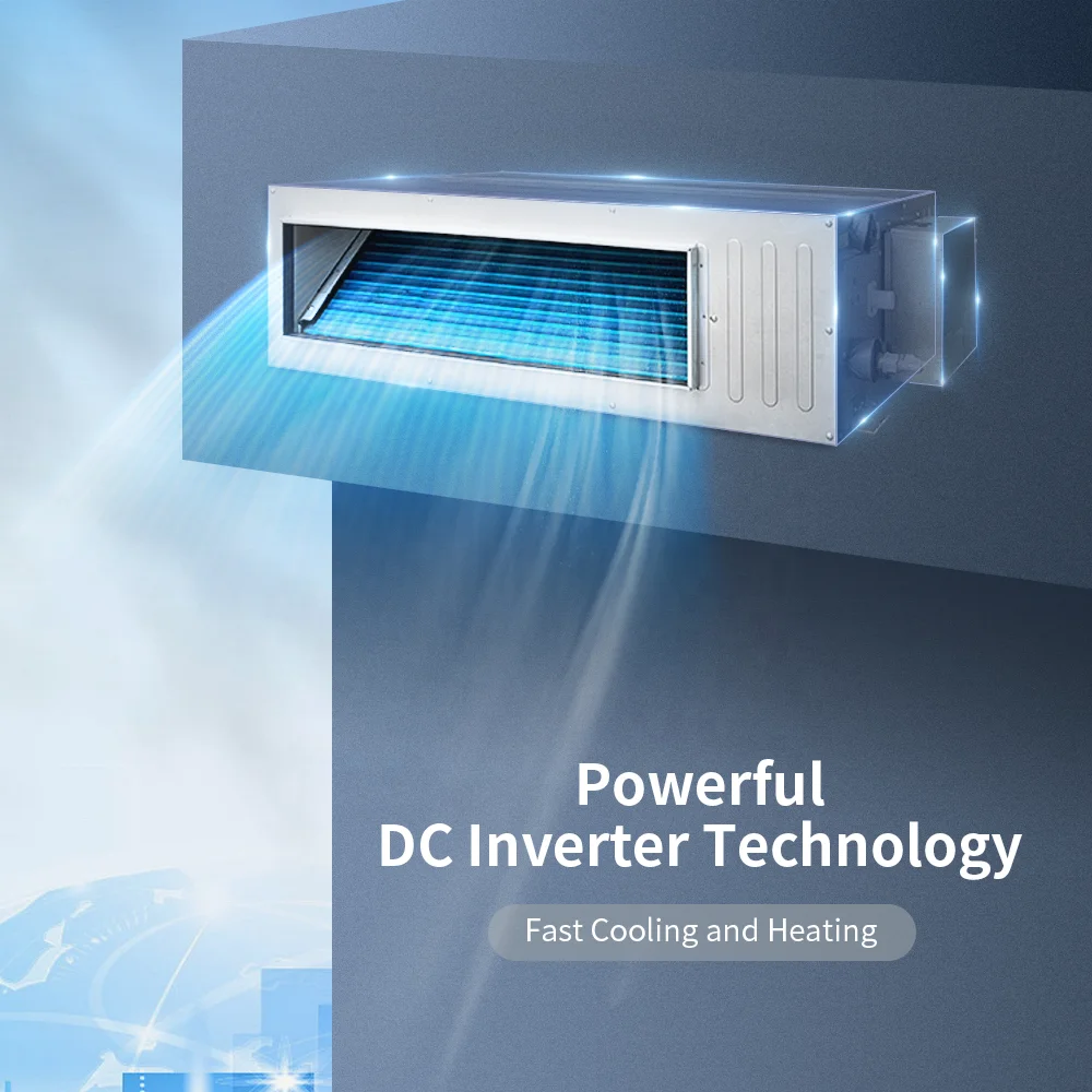 Кондиционеры скрытого типа R410a R32 12000Btu 18000Btu инверторный тепловой насос потолочный кондиционер Wifi