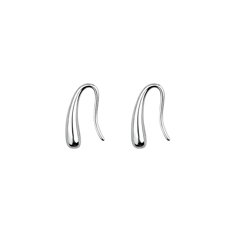 Personality Water Drop Silver Rose Gold Earrings Color Small Cute Earring For Women