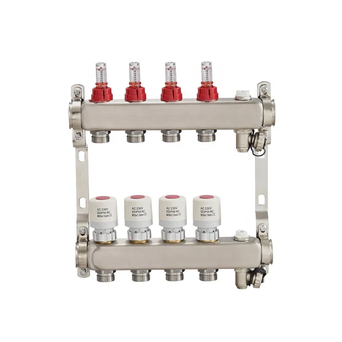 Under Floor Heating HVAC Stainless Steel Manifold Water Floor Heating Systems BJ35005 Underfloor Heating Manifold
