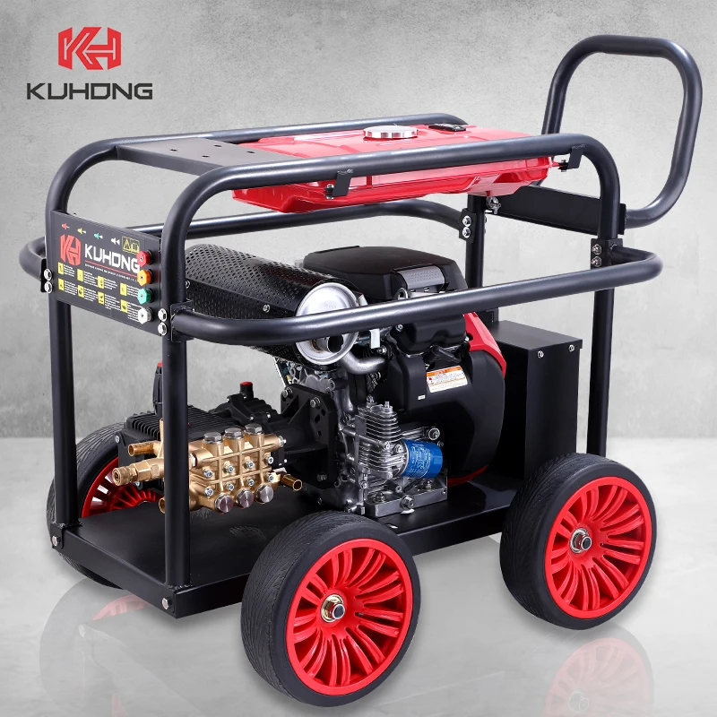 Kuhong Industrial 350 bar High Pressure Washer Machine Gasoline Industrial Pressure Washer For Cars