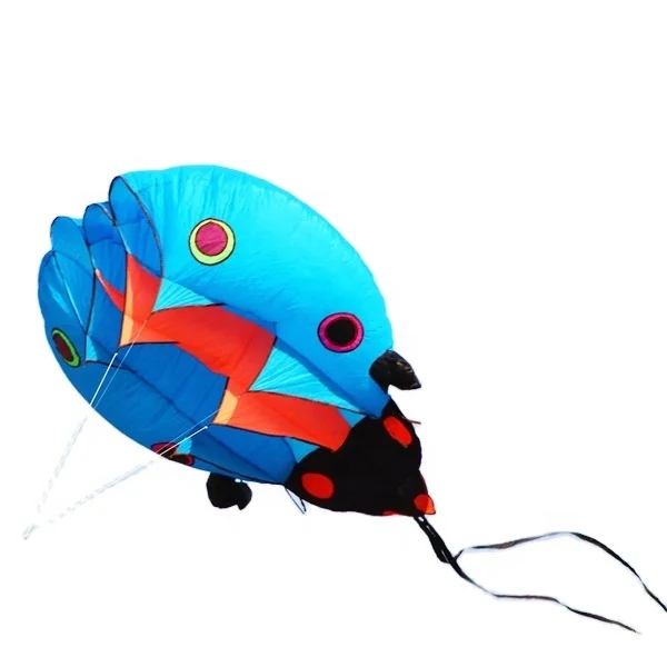 10 SQM easy flying ladybug inflatable kite from china