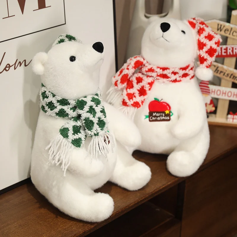 Super Soft Plush Polar Bears Stuffed Animal Toy Giant Plush Christmas White Polar Bear Plush Toy
