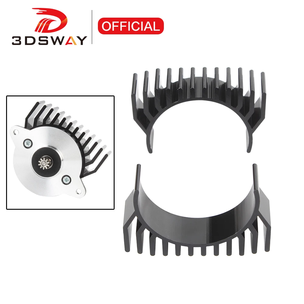 3dsway прямой экструдер 36 круглый шаговый двигатель теплоотвод алюминиевый охлаждающий Voron 1 0 2 4 k1max 3D Запчасти для принтера