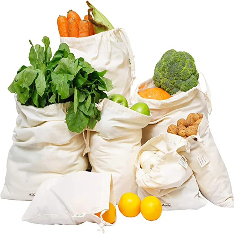 
Wholesale Plain Grocery Canvas Bags Blank Cotton Tote Bag White 8 Ounce Grocery Bag 