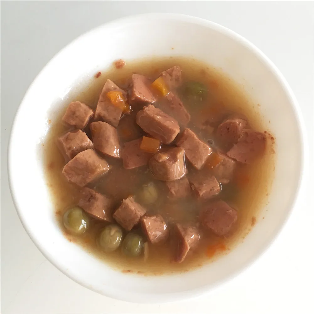 chicken/beef vegetable chunk flavor wet dog food canned food for dog
