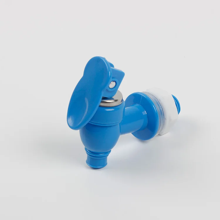 Classic design household water dispenser accessories red blue optional plastic water tap