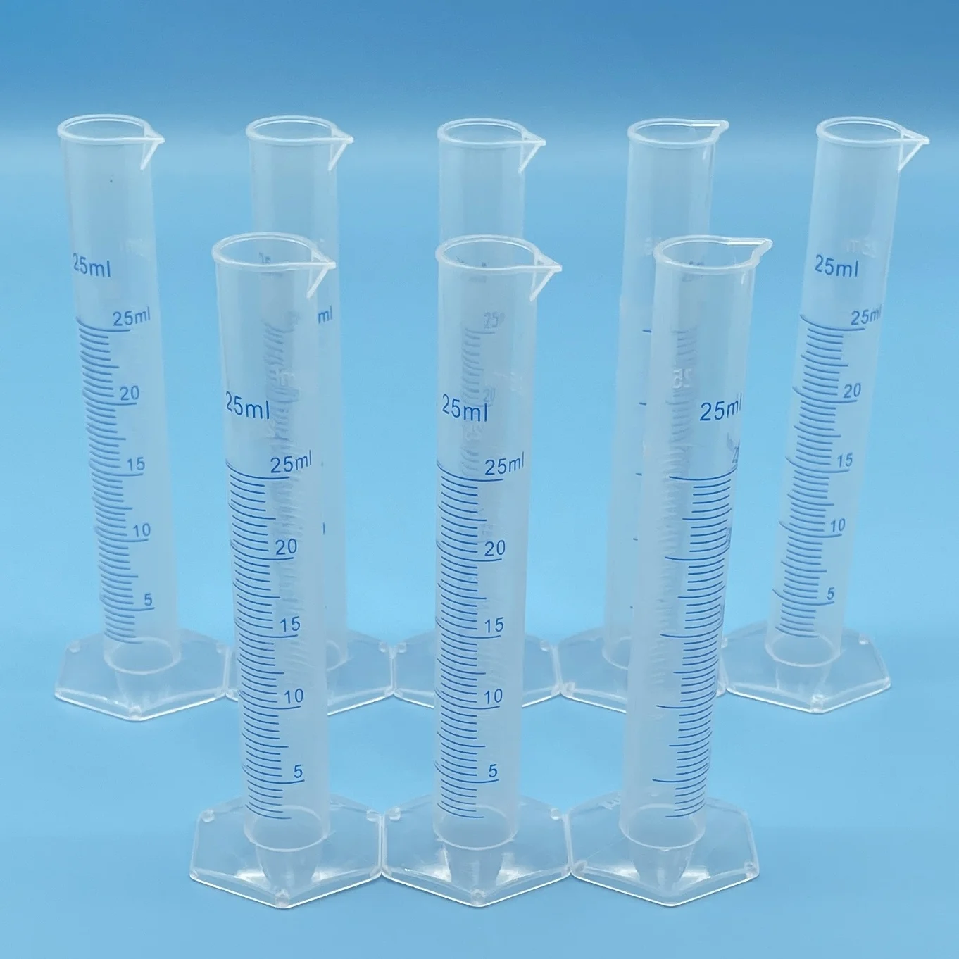 Lab Plastic Function of Measuring Cylinder High quality clear plastic measuring cup
