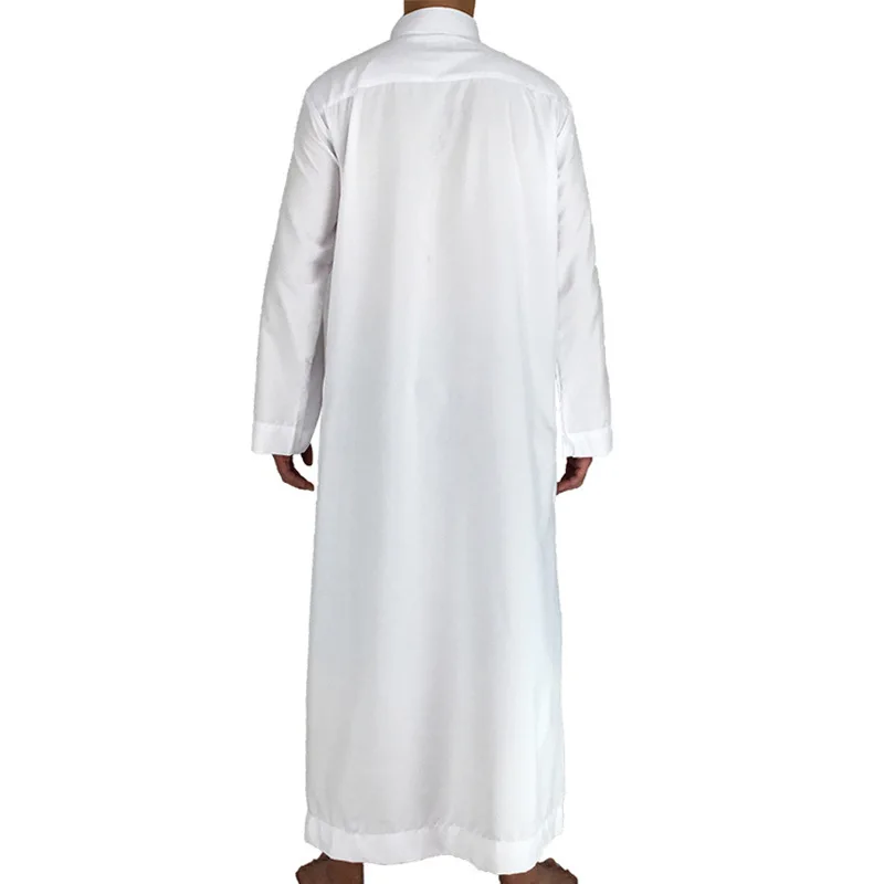 
Abaya Islamique Homme Popular White Sudanese Thobe Islamic Qatar Thobe Traditional Arab Men Worship Robe Thawb Mens Dubai Turk 