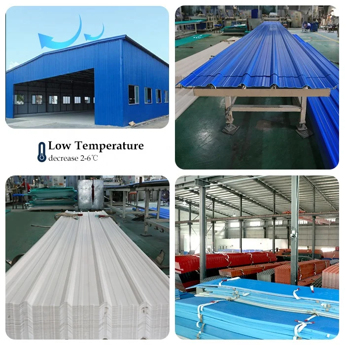 Heat and Sound Insulation Rain Cover Roof Sheet Plastic Pvc Corrugated Plastic Roofing Sheets,plain Roof Tiles Telha De Plstico