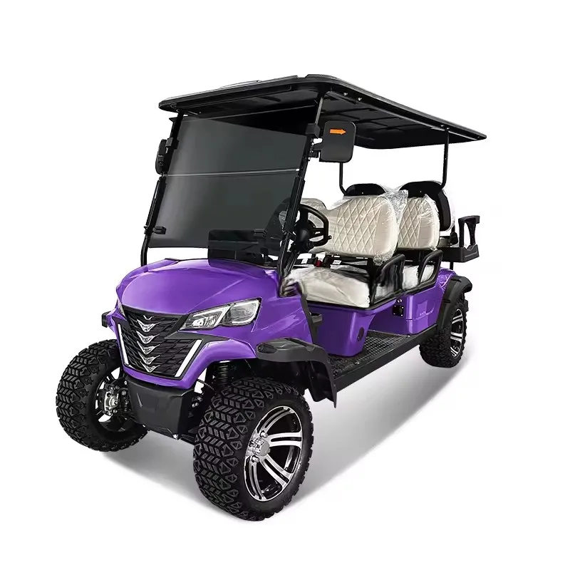 Tong Cai 2024 New 4+4 road off wheelsc new off road electric 4+2 Seater Golf Carts Electric Golf Kart