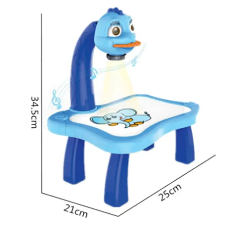 wholesale Sell 3 in 1 Led Projector Art Drawing Table with Projector Toys Kids Painting Board Desk Arts and Crafts Projection
