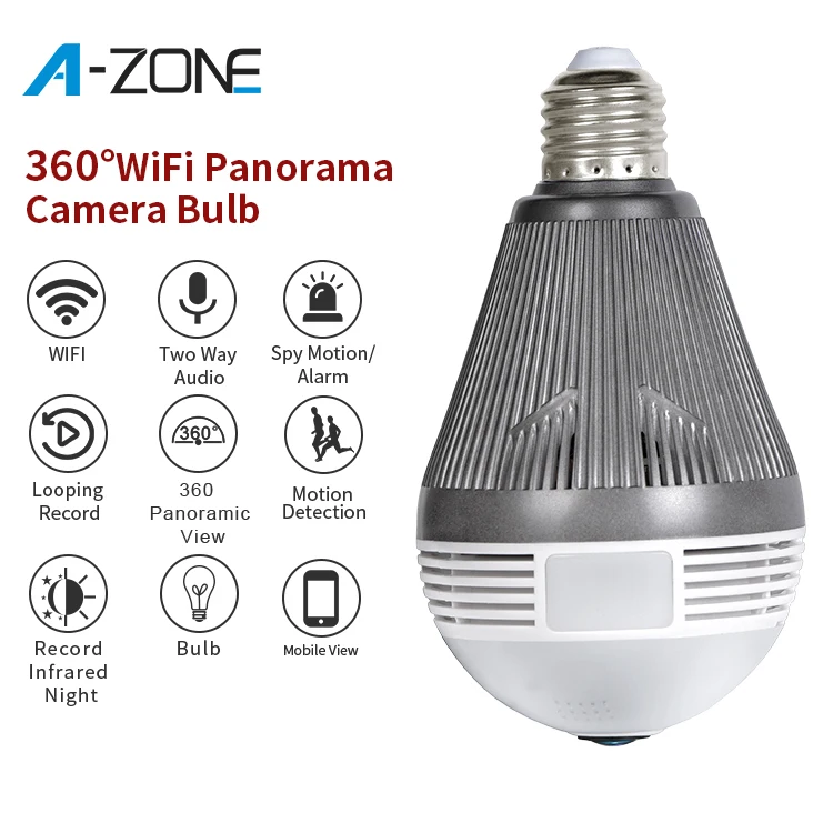 Small IP Mini Spy Street P2P 3MP Surveillance Technology HD Infrared Wireless Auto Home 1536P Bulb CCTV Camera