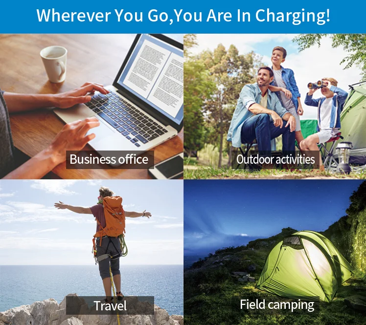 Portable 500W 1000W Easy Install 1500w solar generator carport solar energy storqge system home Energy System for camping