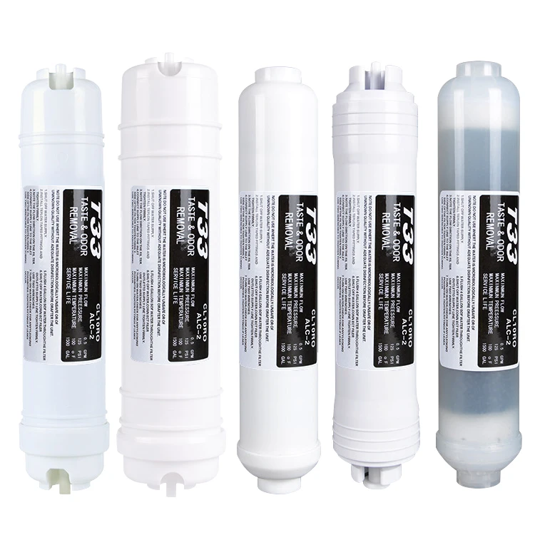 NSF Certified 8 inch Small T33 activated carbon Filter Cartridge for household water purifier