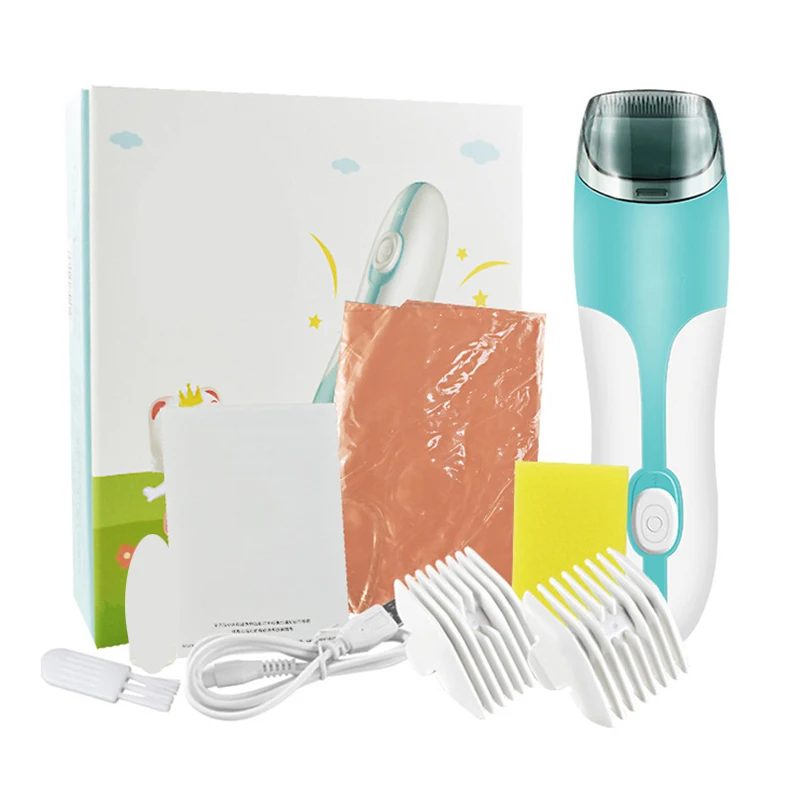 Factory Price Cut Hair Clipper Automatic Gather Adult Kids Cordless Trimmer Hair Clipper Waterproof Mute Baby Hair Clipper