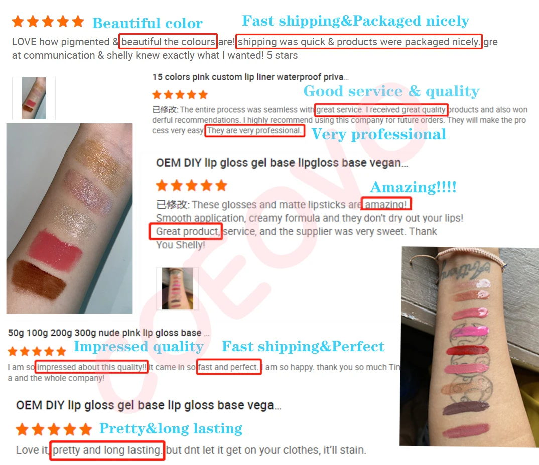 COEOVO Make logo matte glossy mini lip gloss shine lipgloss glossy lip gloss nude lipgloss