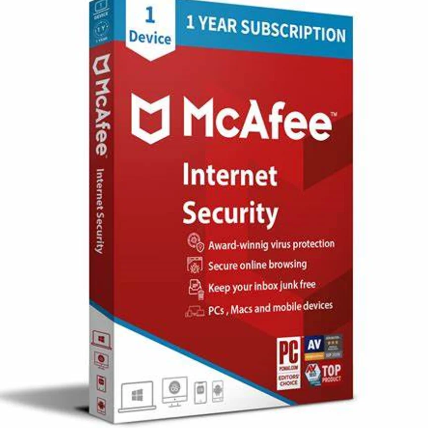 wholesale price globally used newly key official activation computer software mcafee antivirus 1 year 10 user  antivirus