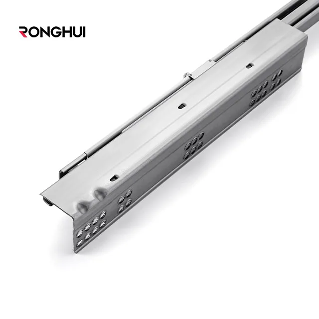 Ronghui Bottom Mounted Cabinet Drawer Slide Hidden Press Rebound Drawer Slide