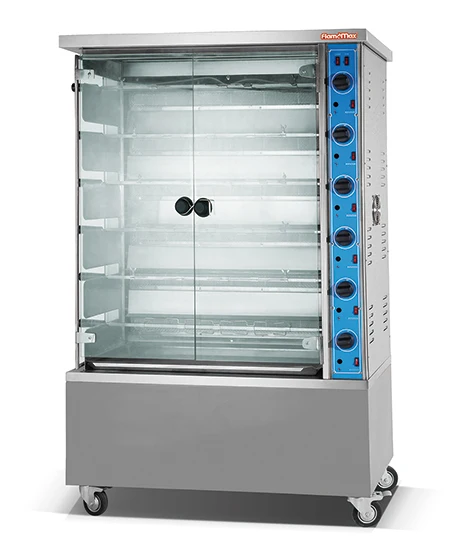 6 Rod 6 Layers Commercial Gas Chicken Rotisserie Bbq Grill Chicken Oven For Hotel Restaurant Equipment