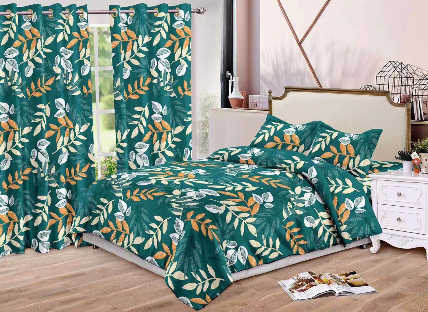 curtains and bedsheets set with matching curtains bedsheets with pillowcase wholesale cotton fabric for bedsheet