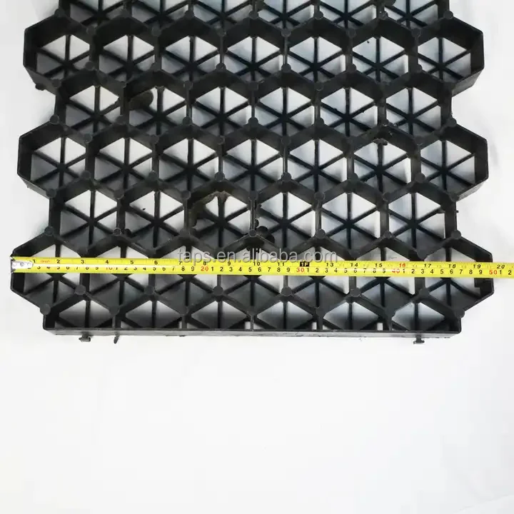 Honeycomb gravel garden plant grid recycled plastic grass grid pavers black