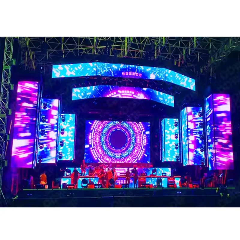 500X500 9Ftx13Ft P2.6 P2.9 3.91Mm Rental Outdoor Led Videowall Panel Mobile Stage Led Display Screen for Music Concert