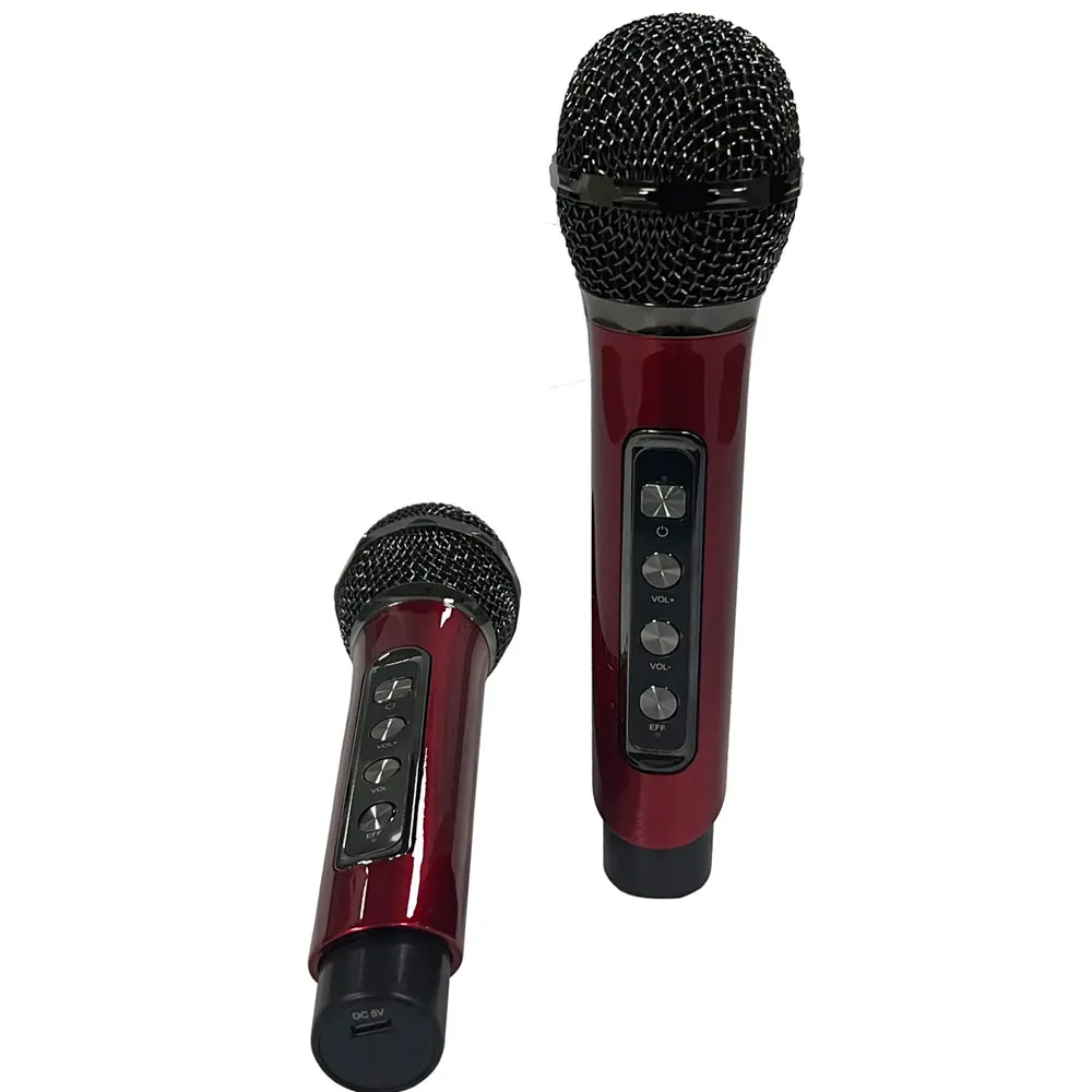Home Karaoke Machine Dual Mic Wireless Karaoke Speaker Microphone for Parties Festival Wedding