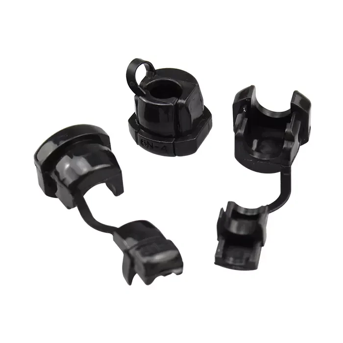 Plastic material 500PCS Black power cord buckle protective tools clamp Wire buckle cable holder fixing wire harness