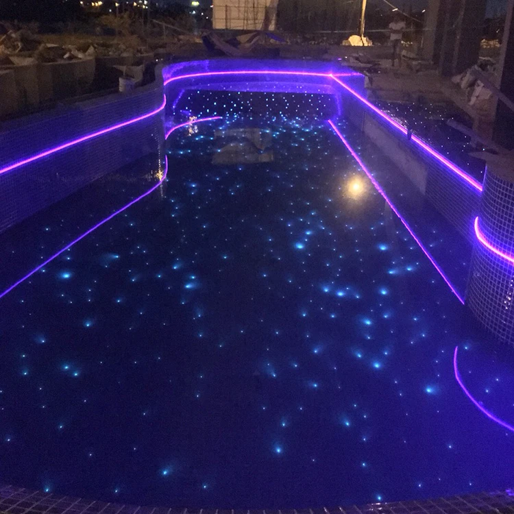 Led Fiber Optic Swimming Pool Light Underground Star Light Starlight Swimming Pool Constellation Kit Diy Starry Pool Light