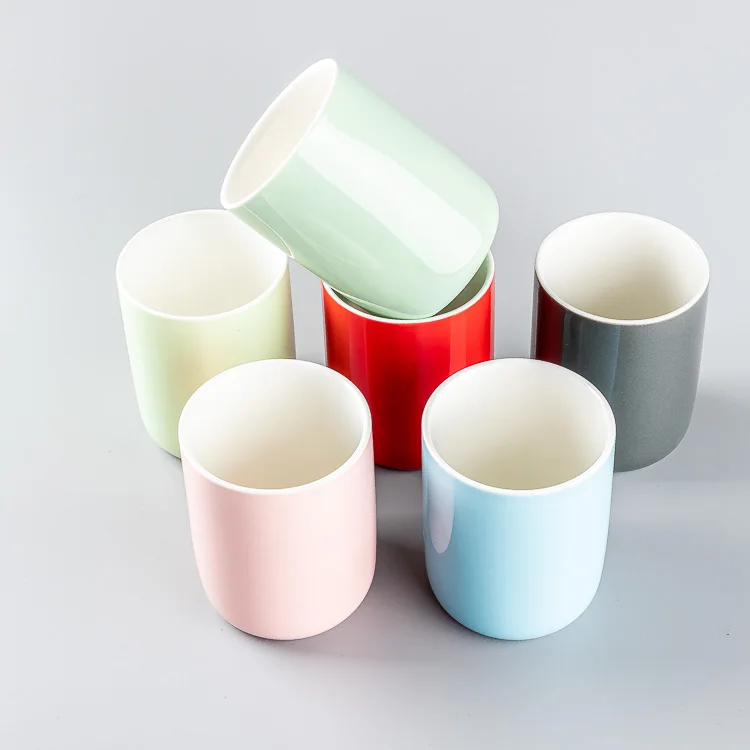 Handmade Custom Ceramic Cups Latest Design Modern Artistic Porcelain Mugs Set Eco-Friendly round Pattern Coffee School Wedding