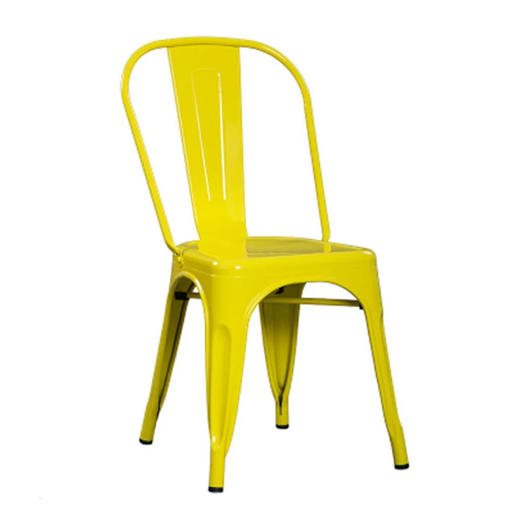 Wholesale Stackable Vintage Industrial Silla Tolix Cheap Kitchen Metal Dining Chairs