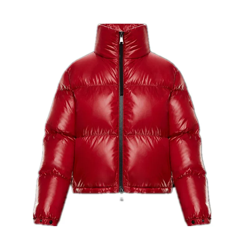 2024 Ladies fashion red puffer winter jacket women bubble coat